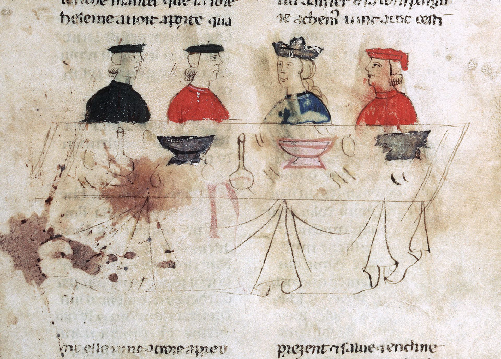 Miniature, Festin de Didon et Énée, Histoire ancienne jusqu’à César