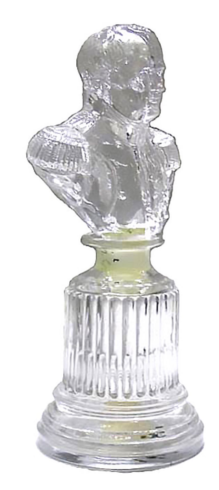 Buste de Napoléon en verre soufflé, France, 2e quart du 19e siècle