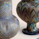 Vases égyptiens en verre coloré